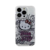 Hello Kitty IML Kitty On Bricks Graffiti - Etui iPhone 14 Pro (biały)