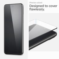 Spigen Alm Glass FC - Szkło hartowane do Google Pixel 8 (Czarna ramka)