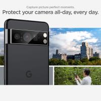 Spigen Optik.TR EZ Fit Camera Lens Protector 2-Pack - Szkło ochronne na obiektyw do Google Pixel 8 (2 szt) (Czarny)
