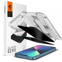 Spigen GLAS.TR EZ FIT Privacy 2-Pack - Szkło hartowane z filtrem prywatyzującym do iPhone 14 / iPhone 13 Pro / iPhone 13 2 szt
