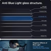 Spigen GLAS.TR EZ FIT Privacy 2-Pack - Szkło hartowane z filtrem światła niebieskiego do iPhone 14 / iPhone 13 Pro / iPhone 13 2 szt