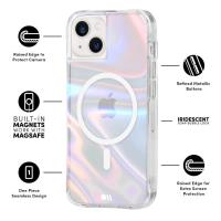 Case-Mate Soap Bubble MagSafe - Etui iPhone 15 Plus (Iridescent)