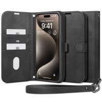 Spigen Wallet S Pro - Etui do iPhone 15 Pro (Czarny)