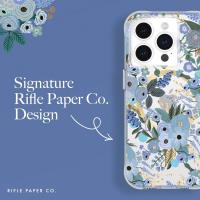 Rifle Paper Clear MagSafe - Etui iPhone 15 Pro (Garden Party Blue)