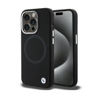 BMW Signature Liquid Silicone MagSafe - Etui iPhone 15 Pro (czarny)