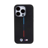 BMW Quilted Tricolor MagSafe - Etui iPhone 15 Pro Max (czarny)
