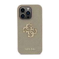 Guess Perforated 4G Glitter - Etui iPhone 15 Pro (złoty)