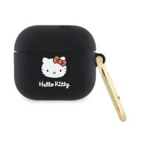 Hello Kitty Silicone 3D Kitty Head - Etui AirPods 3 (czarny)