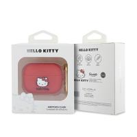 Hello Kitty Silicone 3D Kitty Head - Etui AirPods Pro (fuksja)