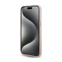 Karl Lagerfeld Silicone Choupette Metal Pin - Etui iPhone 15 Pro (różowy)