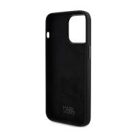Karl Lagerfeld Silicone Choupette Metal Pin - Etui iPhone 15 Pro Max (czarny)