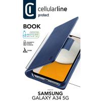 Cellularline Book Case - Etui Samsung Galaxy A34 5G (niebieski)