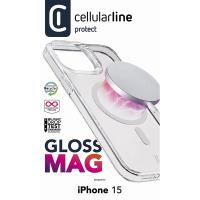 Cellularline Gloss Mag - Etui iPhone 15 MagSafe (przezroczysty)