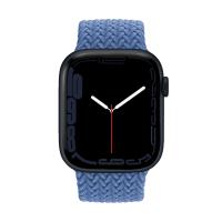 Crong Wave Band – Pleciony pasek do Apple Watch 42/44/45/49 mm (niebieski)