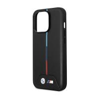 BMW Quilted Tricolor MagSafe - Etui iPhone 13 Pro (czarny)