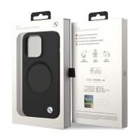 BMW Signature Liquid Silicone MagSafe - Etui iPhone 14 Pro (czarny)
