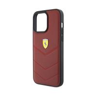 Ferrari Quilted Metal Logo - Etui iPhone 15 Pro Max (czerwony)