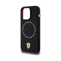 Ferrari Printed Ring MagSafe - Etui iPhone 15 Pro Max (czarny)