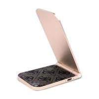 Guess 4G Pattern MagSafe - Składana ładowarka indukcyjna 2w1 z MagSafe do iPhone i AirPods 15W (brązowy)