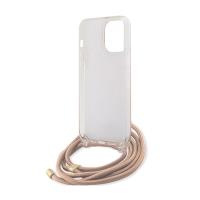 Guess Crossbody Cord 4G Print - Etui iPhone 15 Pro (różowy)