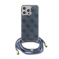 Guess Crossbody Cord 4G Print - Etui iPhone 15 Pro Max (niebieski)