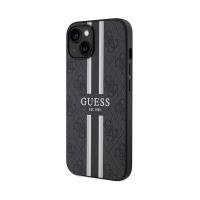 Guess 4G Printed Stripes MagSafe - Etui iPhone 15 (czarny)