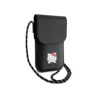 Hello Kitty Leather Daydreaming Cord - Torebka crossbody na telefon (czarny)