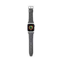 Karl Lagerfeld Saffiano Monogram - Pasek do Apple Watch 38/40/41 mm (srebrny)