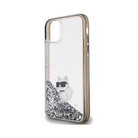 Karl Lagerfeld Liquid Glitter Choupette - Etui iPhone 11 (przezroczysty)