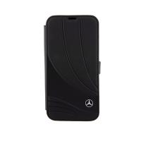 Mercedes Booktype Leather Wave Pattern - Etui iPhone 15 Pro Max (czarny)