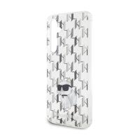 Karl Lagerfeld Monogram Choupette - Etui Samsung Galaxy S23 FE (przezroczysty)
