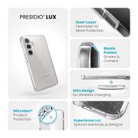 Speck Presidio Lux Glitter - Etui Samsung Galaxy S24 (Clear / Gold Glitter)