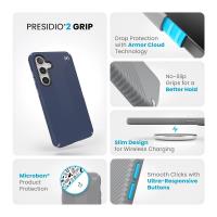 Speck Presidio2 Grip - Etui Samsung Galaxy S24+ (Coastal Blue / Dust Grey)