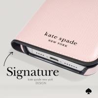 Kate Spade New York Wrap Folio Case - Skórzane etui z klapką iPhone 15 Pro Max (Pale Vellum)