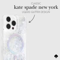 Kate Spade New York Liquid Glitter MagSafe - Etui iPhone 15 Pro (Opal Iridescent)