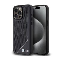 BMW Perforated Twisted Line MagSafe - Etui iPhone 15 Pro Max (czarny)