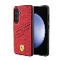 Ferrari Big SF Perforated - Etui Samsung Galaxy S24+ (czerwony)