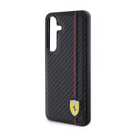 Ferrari Carbon Printed Line - Etui Samsung Galaxy S24 (czarny)