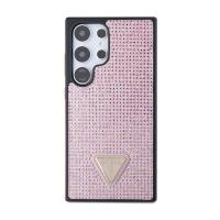Guess Rhinestone Triangle - Etui Samsung Galaxy S24 Ultra (różowy)