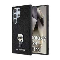 Karl Lagerfeld Fixed Glitter Ikonik Logo Metal Pin - Etui Samsung Galaxy S24 Ultra (czarny)
