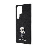 Karl Lagerfeld Fixed Glitter Ikonik Logo Metal Pin - Etui Samsung Galaxy S24 Ultra (czarny)