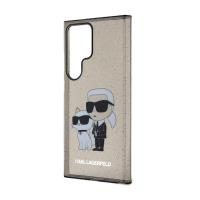 Karl Lagerfeld IML Glitter Karl & Choupette - Etui Samsung Galaxy S24 Ultra (czarny)