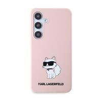 Karl Lagerfeld Silicone Choupette - Etui Samsung Galaxy S24+ (różowy)