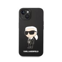 Karl Lagerfeld Silicone Ikonik MagSafe - Etui iPhone 15 / 14 / 13 (czarny)