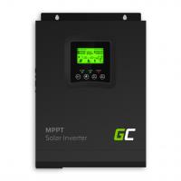 Green Cell - Inwerter solarny Falownik Off Grid z ładowarką solarną MPPT 12VDC 230VAC 1000VA/1000W Czysta sinusoida