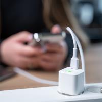 Green Cell PowerStream - Kabel Przewód USB-C - Lightning 100 cm Power Delivery certyfikat Apple MFi (biały)