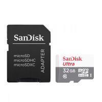 SanDisk Ultra microSDHC - Karta pamięci 32 GB Class 10 UHS-I 100 MB/s z adapterem