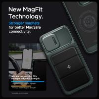 Spigen Optik Armor Mag MagSafe - Etui do iPhone 15 Pro (Abyss Green)