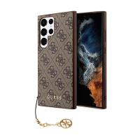 Guess 4G Charms Collection - Etui Samsung Galaxy S24 Ultra (brązowy)