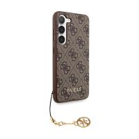 Guess 4G Charms Collection - Etui Samsung Galaxy S24+ (brązowy)